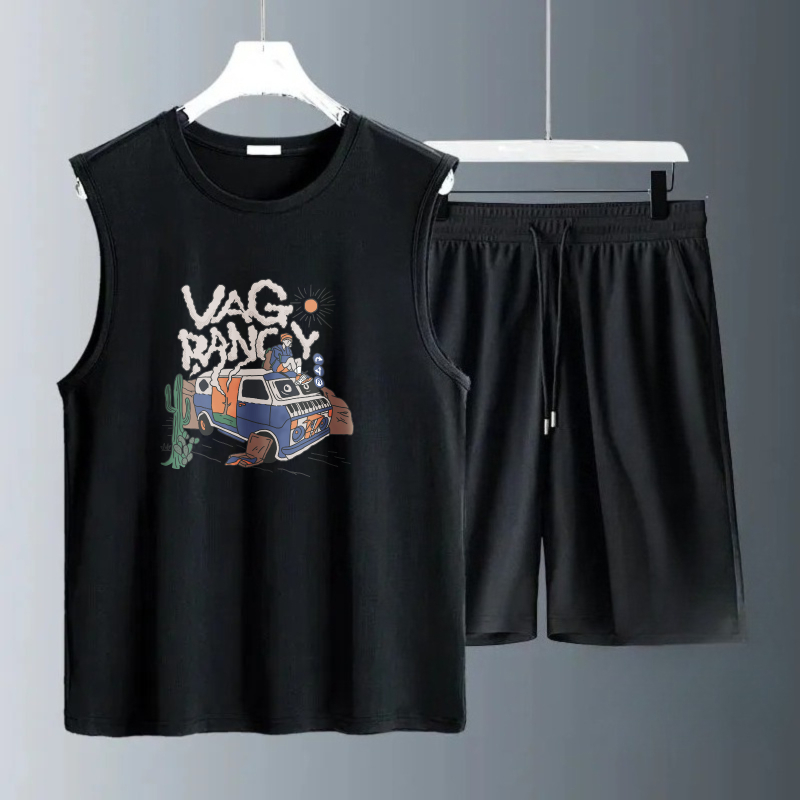 Summer Clothing Sets - Herren-Tanktop-Sets 2026 Sommer Schnelltrocknende Strand- und
