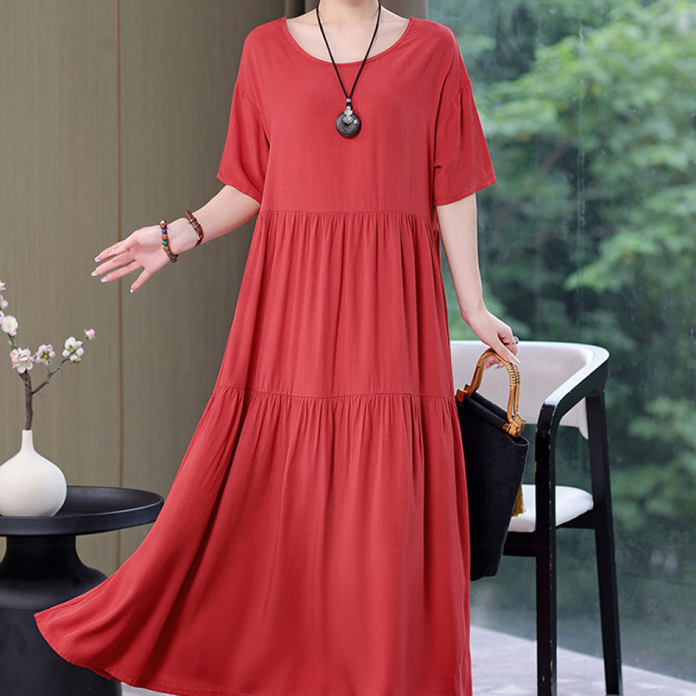 Summer Clothing Wear - Modisches Kleid für Damen, Sommer, Übergröße,