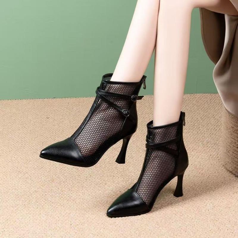 Summer Clothing Korea - Atmungsaktive Damen-Stiefeletten mit Hohlmuster und hohem