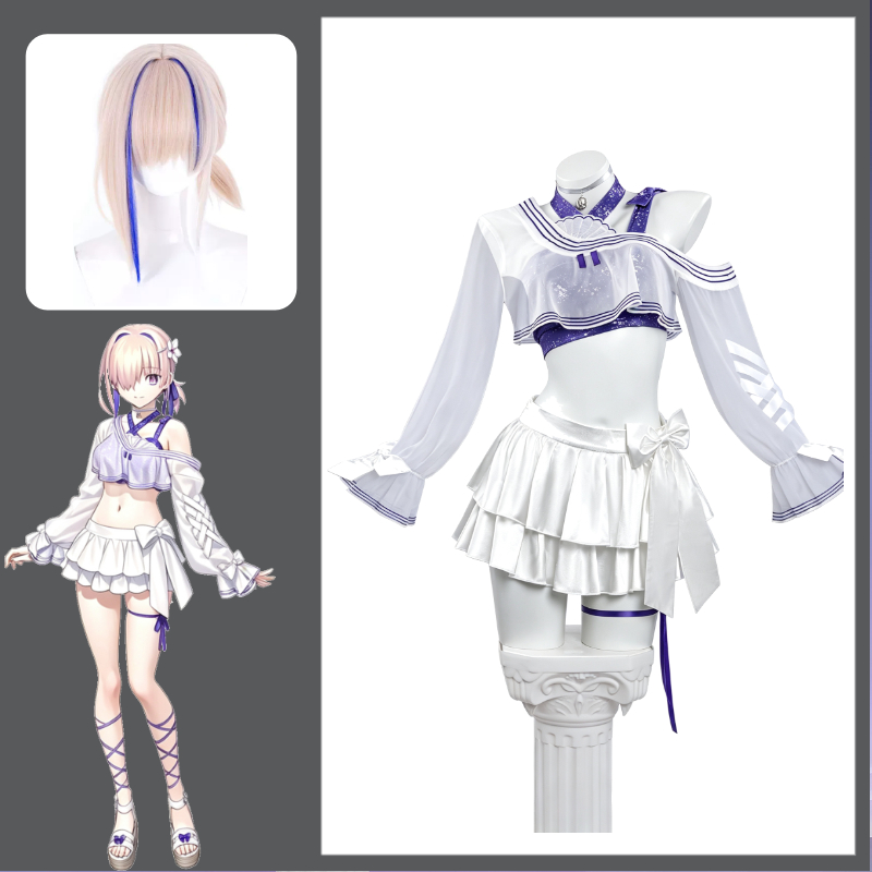 Summer Clothing Korea - Mash Kyrielight Paladin Sommer-Badeanzug Cosplay-Kostüm Anime-Spiel-Cos-Outfit