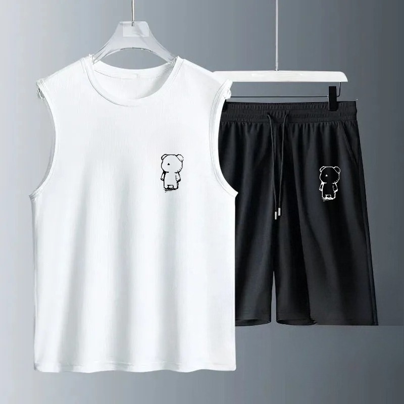 Summer Clothing Sets - Herren-Tanktop-Sets 2026 Sommer Schnelltrocknende Sportbekleidung Atmungsaktive