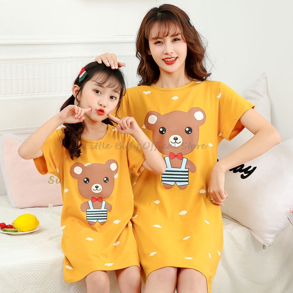 Summer Clothing Teen Girls - Sommer Mutter Tochter Nachtkleid Familie Pyjamas