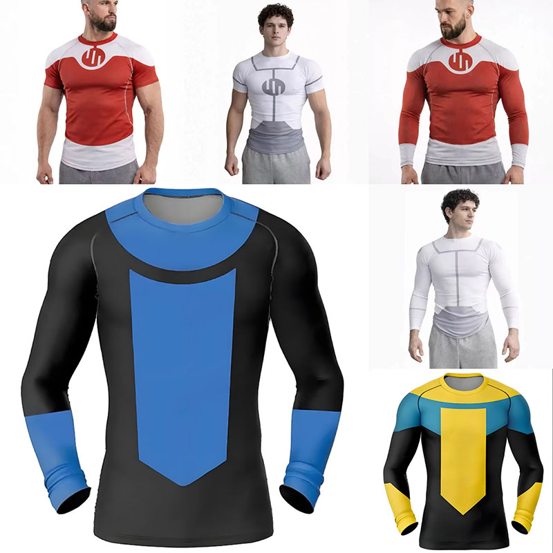 Rash Guard Long Sleeve - Neues Invincible Cosplay Rash Guard Tauch-