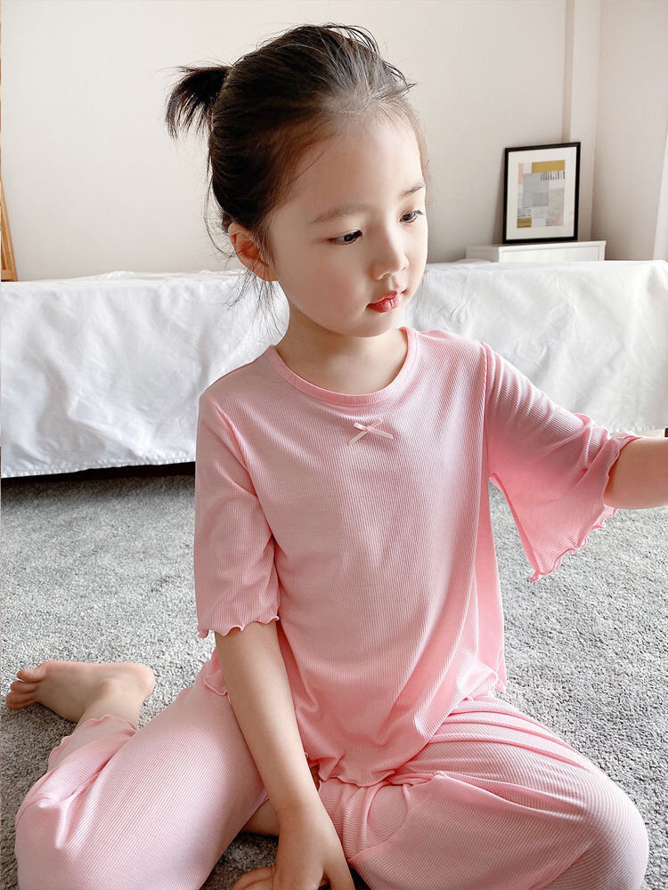 Summer Clothing Teen Girls - Pyjamas für Kinder Hauskleidung Teenager-Mädchen-Kleidung Kinder-Pyjama