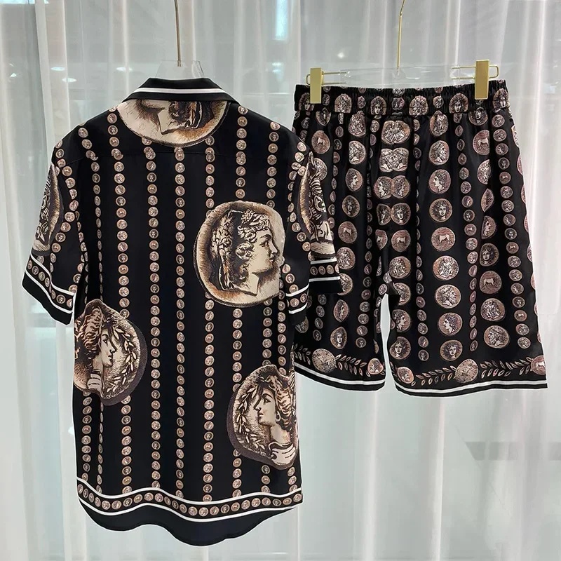 Summer Clothing Sets - Ropa Hombre Royal Luxus Herren Hemd-Sets