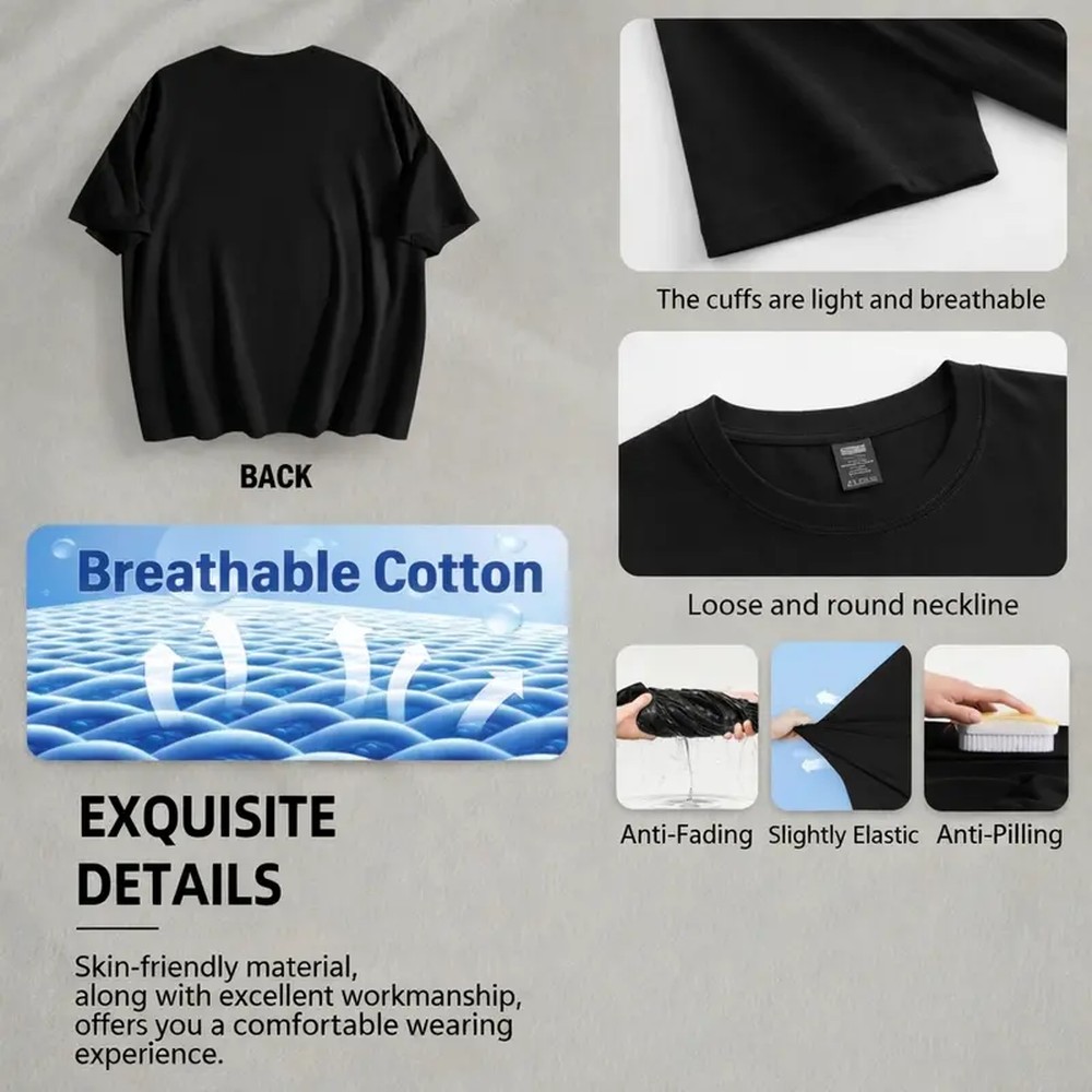 Herren-T-Shirt aus Baumwolle m – Summer Clothing Wear Bewertung und Preis