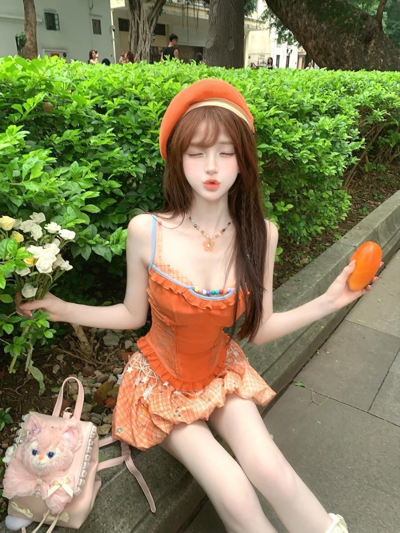 Sommerliches neues orangefarbe – Summer Clothing For Girls Bewertung und Preis