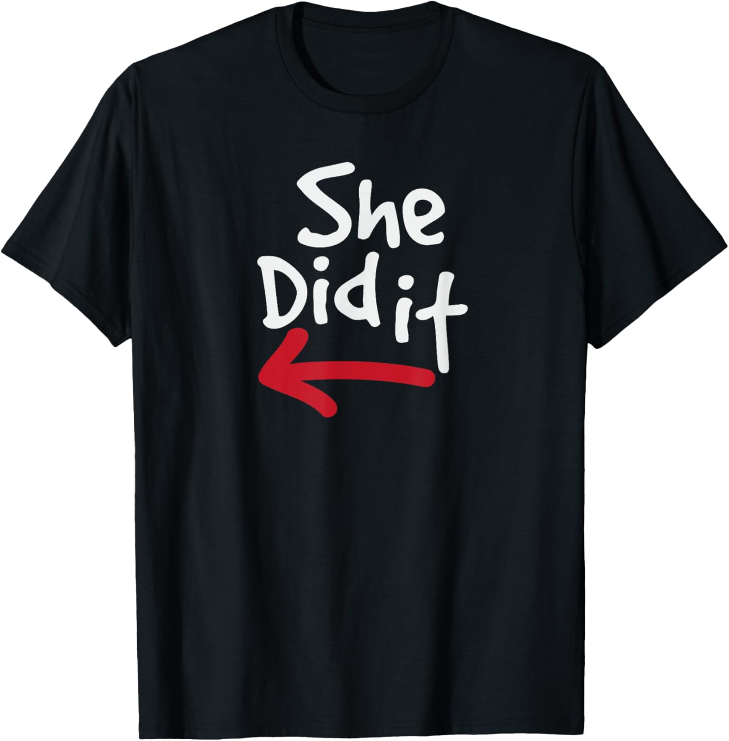 She Did It Funny Prank Paar-T- – Summer Clothing Not Shein Bewertung und Preis