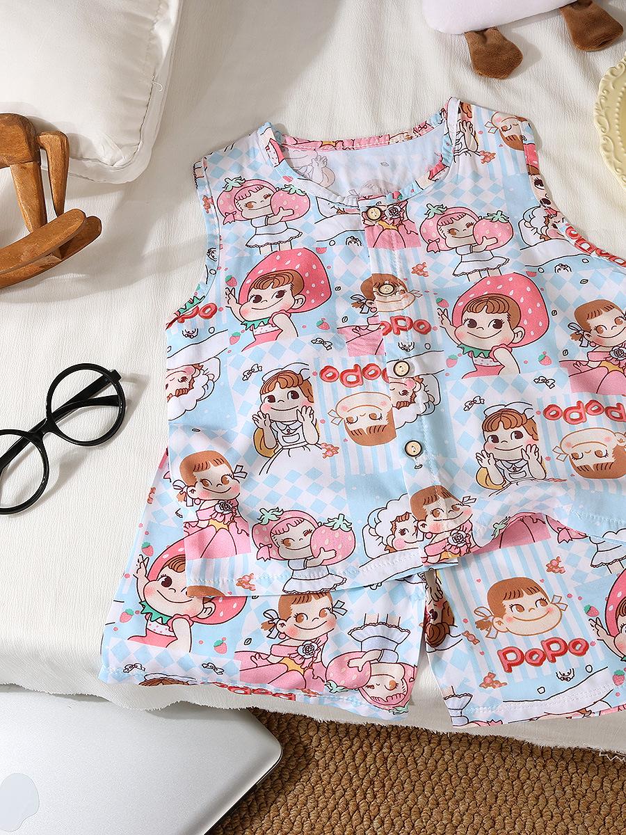 Mädchen Sommer Baumwoll-Seiden – Summer Clothing For Girls Bewertung und Preis