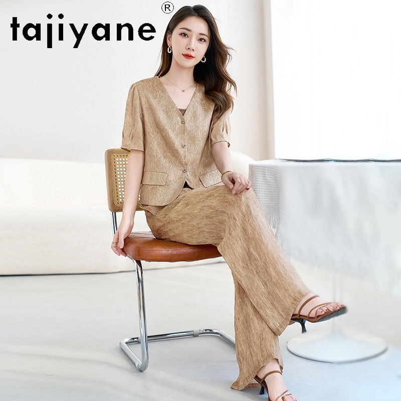 TAJIYANE 23MM Echte Seiden-Lei – Crop Blouse Linen Bewertung und Preis