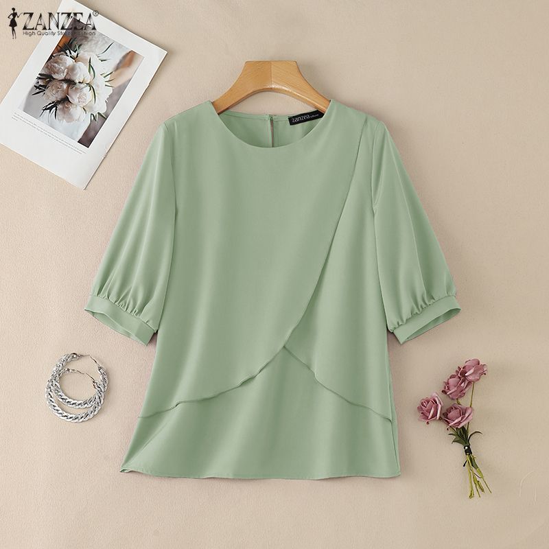 2026 ZANZEA Damen Sommer Einfa – Summer Clothing Work Bewertung und Preis