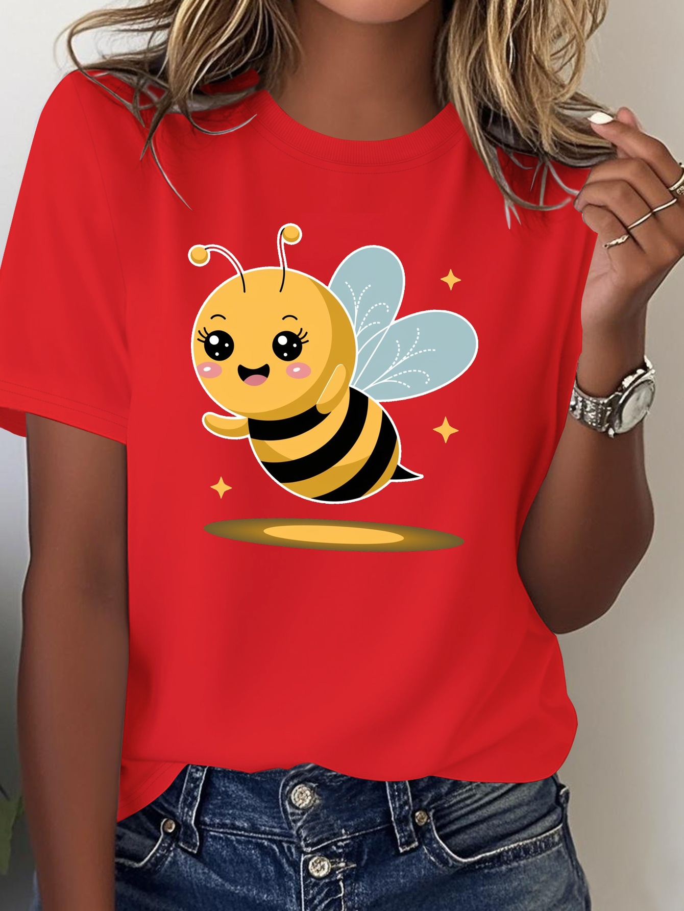 Damen-T-Shirt mit niedlichem C – Soft Summer Yellow Clothing Bewertung und Preis