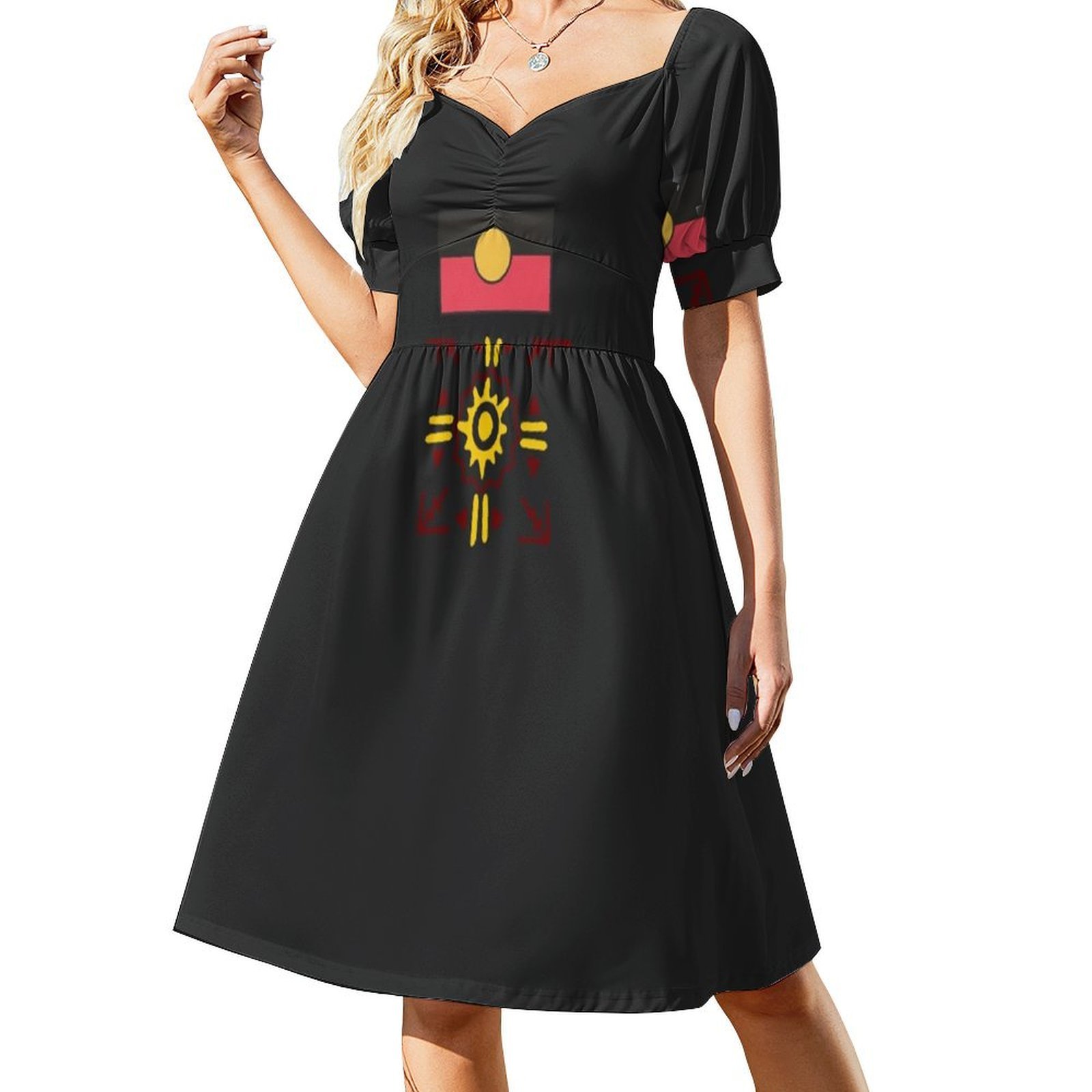 Aborigine-Minikleid im Preppy- – Summer Clothing Women Australia Bewertung und Preis