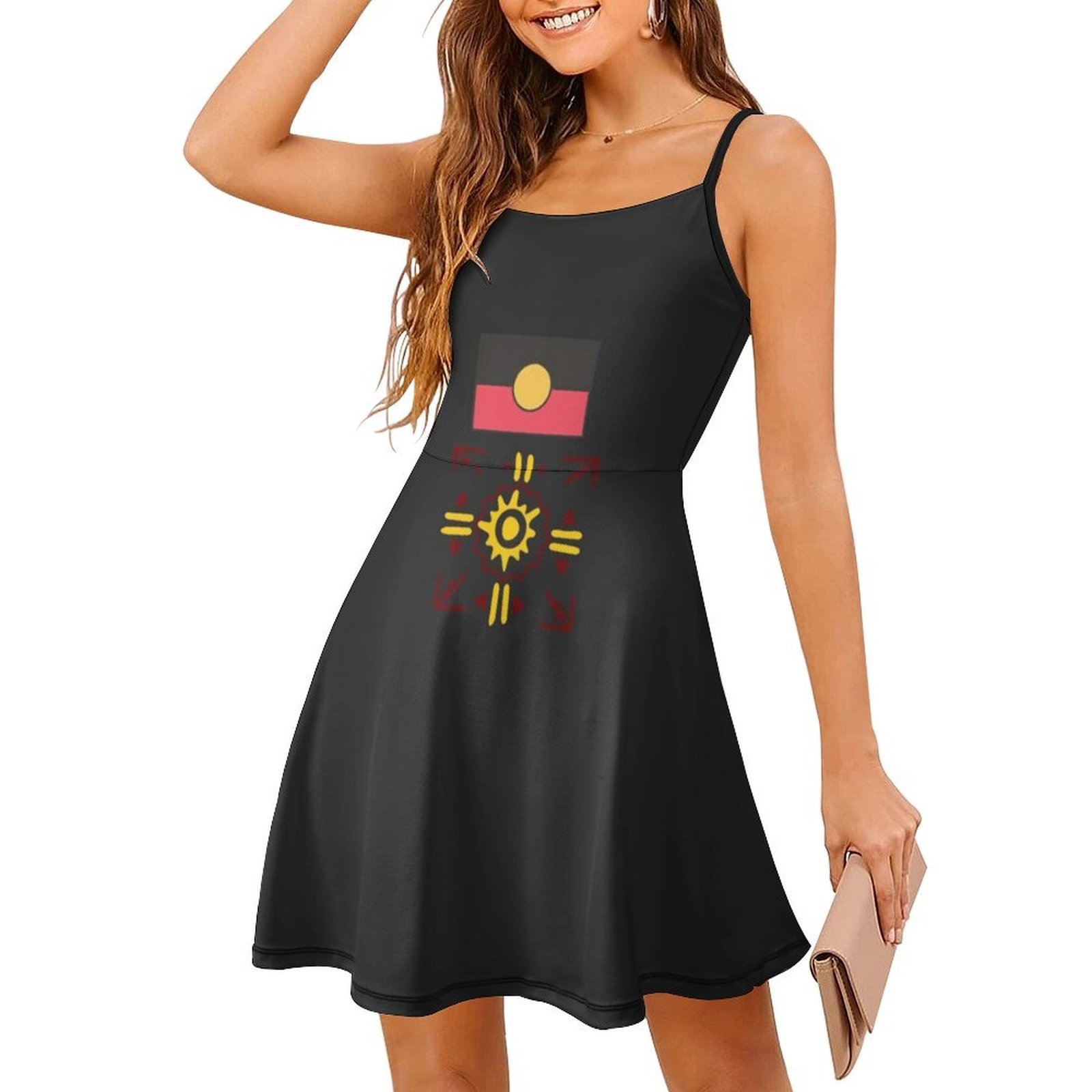 Aborigine-Minikleid im Preppy- – Summer Clothing Women Australia Bewertung und Preis