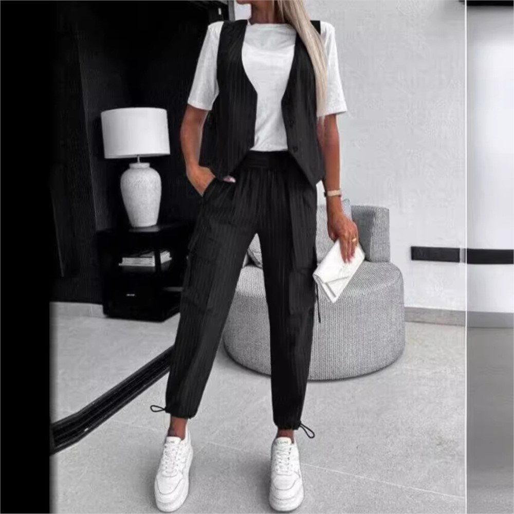Frauen Mode Gestreiften Gedruc – Summer Clothing Work Bewertung und Preis