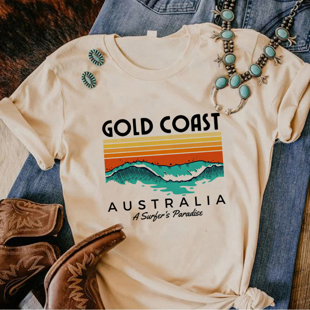 Australien T-Shirt Frauen Anim – Summer Clothing Women Australia Bewertung und Preis
