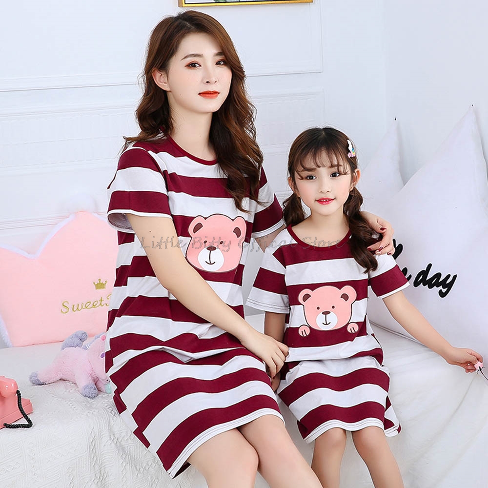 Sommer Mutter Tochter Nachtkle – Summer Clothing Teen Girls Bewertung und Preis
