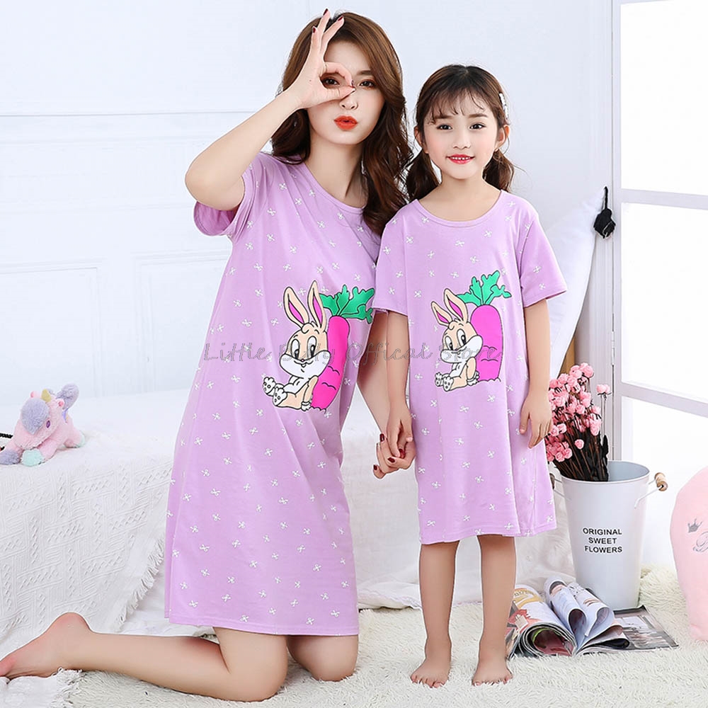 Sommer Mutter Tochter Nachtkle – Summer Clothing Teen Girls Bewertung und Preis