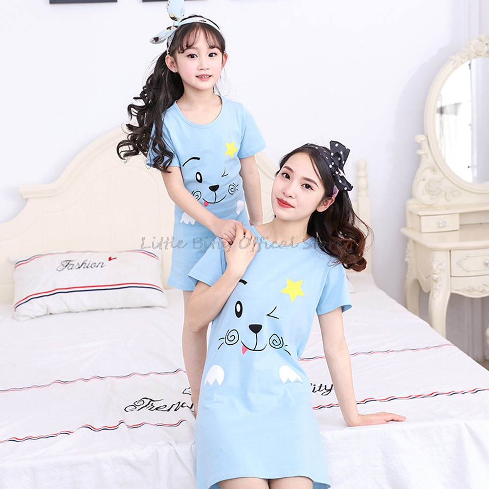 Sommer Mutter Tochter Nachtkle – Summer Clothing Teen Girls Bewertung und Preis