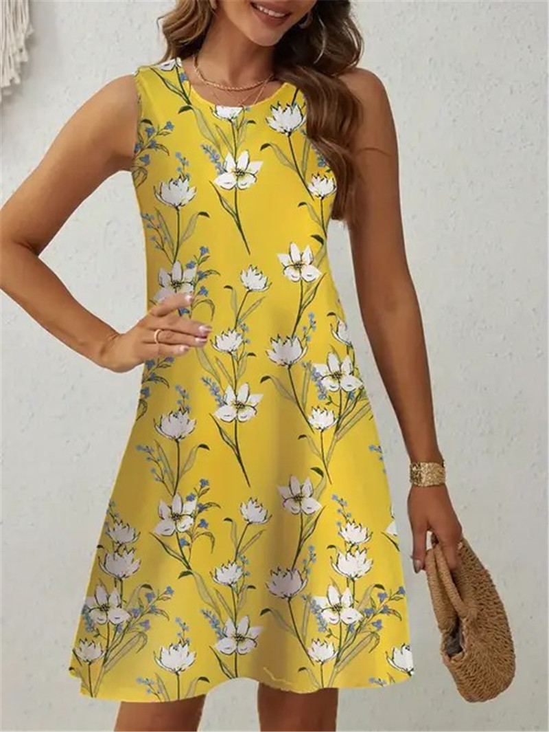Gelbes Blumenkleid für Damen Ä – Soft Summer Yellow Clothing Bewertung und Preis