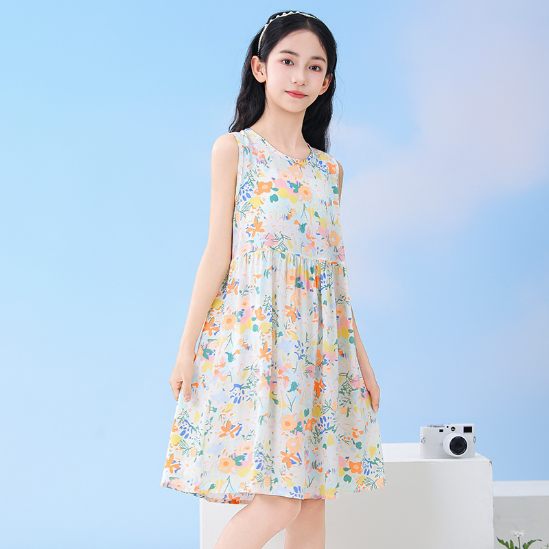 Sommerliche ärmellose Strandkl – Summer Clothing Teen Girls Bewertung und Preis