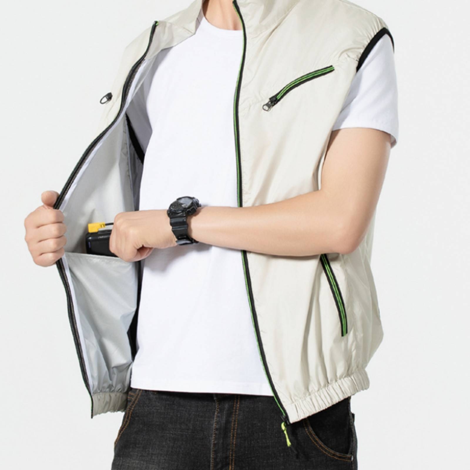 Herren-Kühlweste Ärmellos mit  – Summer Clothing Wear Bewertung und Preis