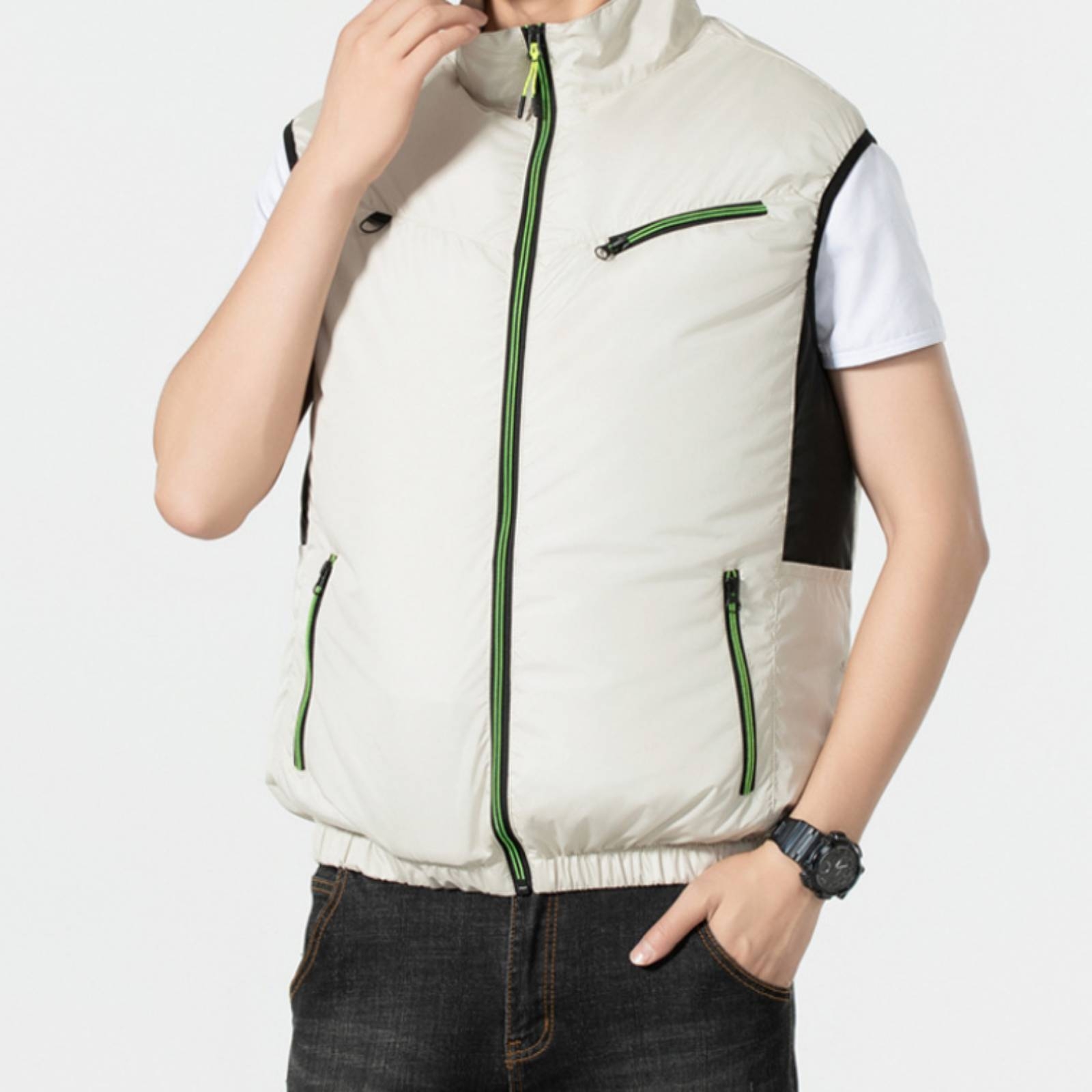 Herren-Kühlweste Ärmellos mit  – Summer Clothing Wear Bewertung und Preis