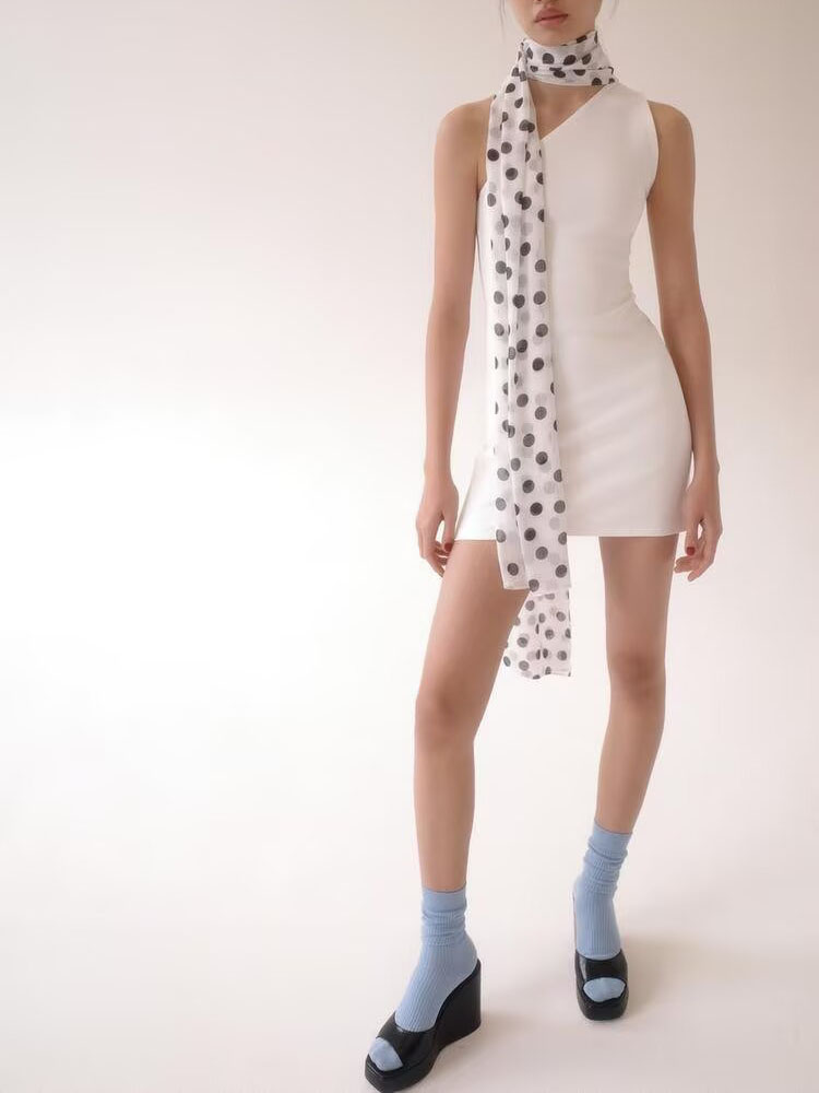 Sommer Neuheit Polka-Dot-Schal – Summer Clothing Wear Bewertung und Preis