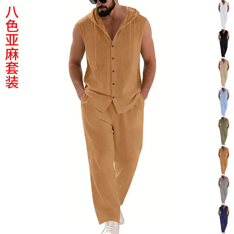 Herren-Freizeitanzug aus Leine – Summer Clothing Sets Bewertung und Preis