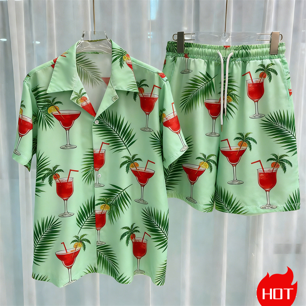 Sommer-Herrenhemd-Sets mit Pfl – Summer Clothing Vacation Bewertung und Preis