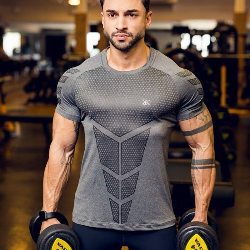 Herren Lauf Sport T-shirts Gym – Summer Clothing Brands Men Bewertung und Preis