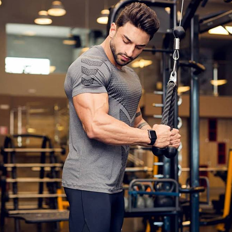 Herren Lauf Sport T-shirts Gym – Summer Clothing Brands Men Bewertung und Preis