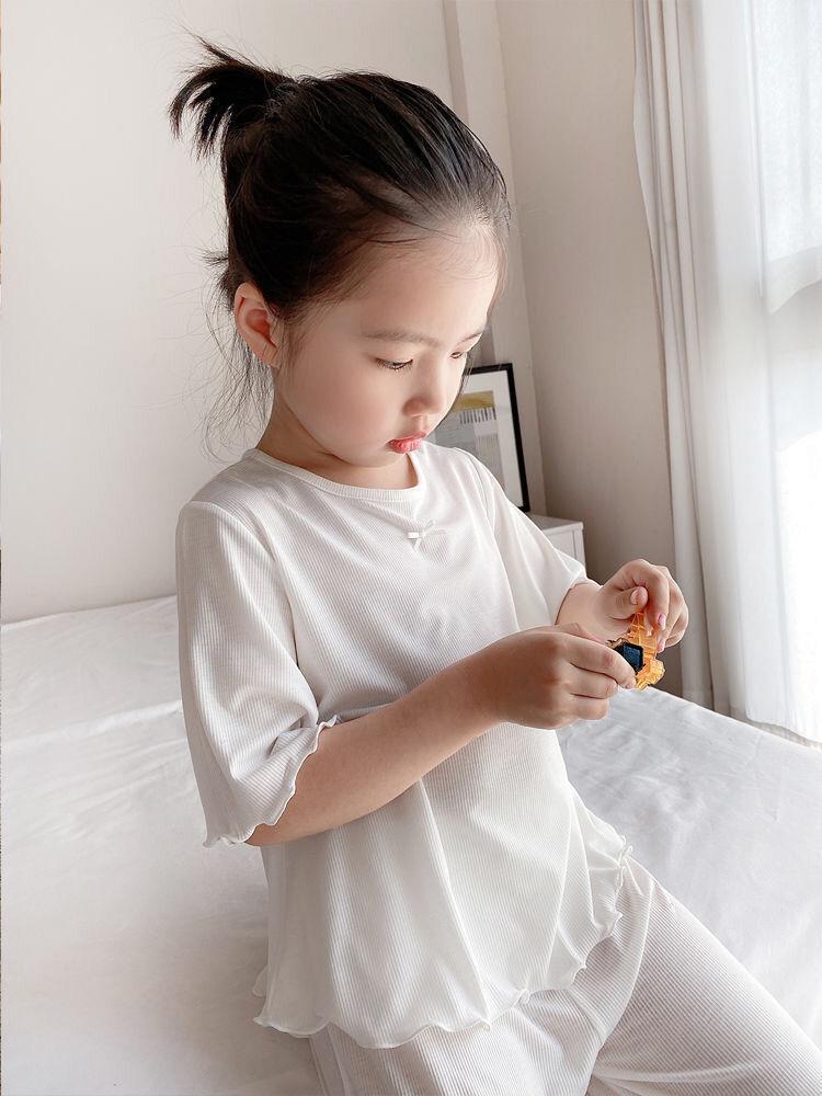 Pyjamas für Kinder Hauskleidun – Summer Clothing Teen Girls Bewertung und Preis