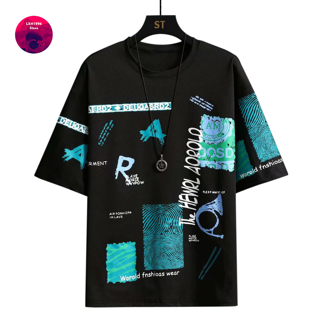 Männer Harajuku Graphic Schwar – Vintage Summer Clothing Brand Bewertung und Preis