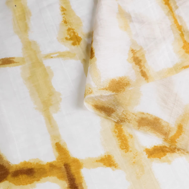 Gelber Ombre-Stoff mit Batikmu – Soft Summer Yellow Clothing Bewertung und Preis
