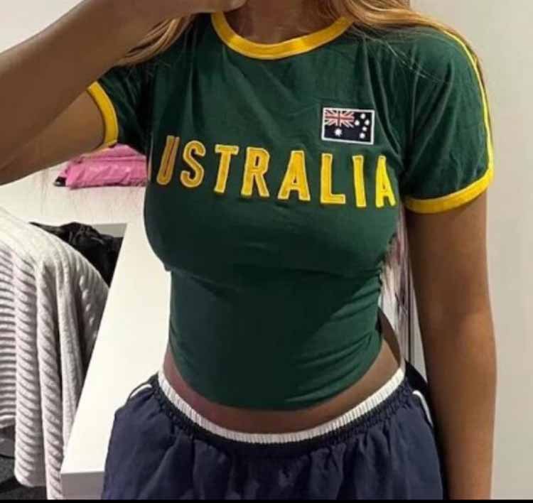 Sommer Grün T-shirt Frauen Aus – Summer Clothing Women Australia Bewertung und Preis
